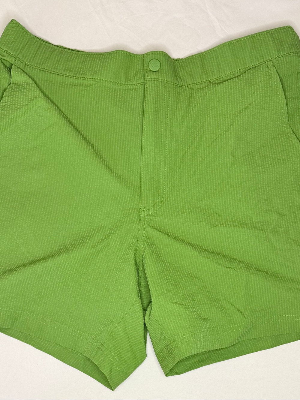 Men's Athletic Shorts in Bright Green - Performance Stretch